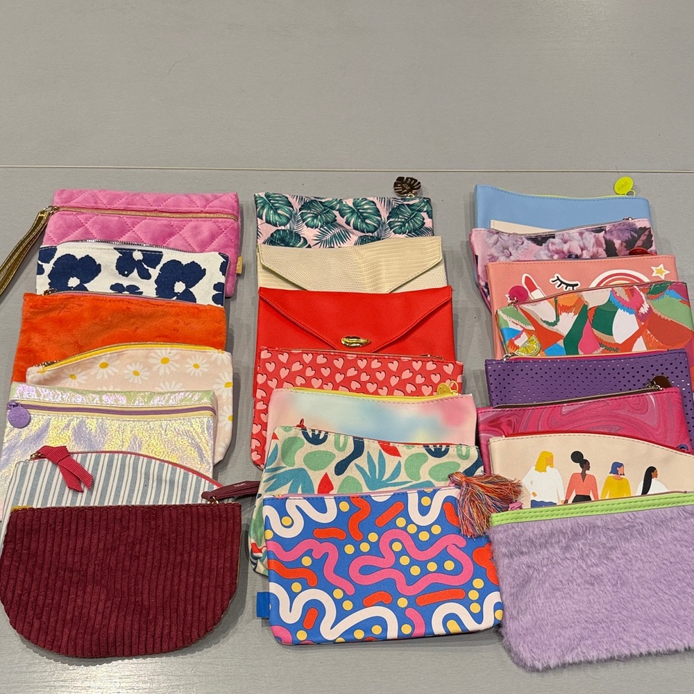 Ipsy Bag Lot - Colorful Assorted Pouch Set